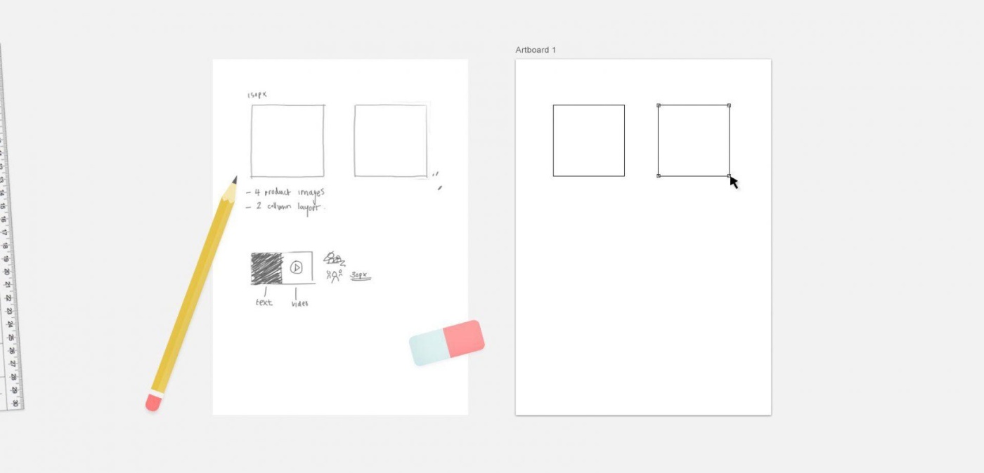 Simple free UX UI setup product design