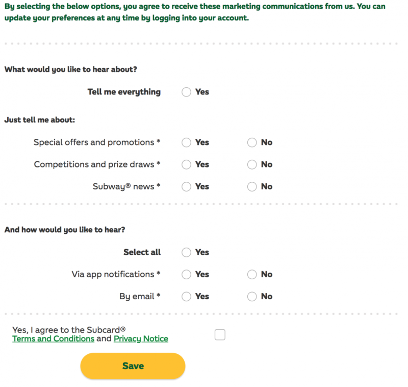 Subway gdpr