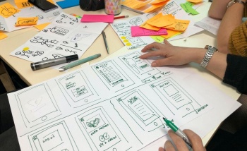 Sketching mobile app designs Website image gallery